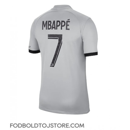 Paris Saint-Germain Kylian Mbappe #7 Udebanetrøje 2022-23 Kortærmet
